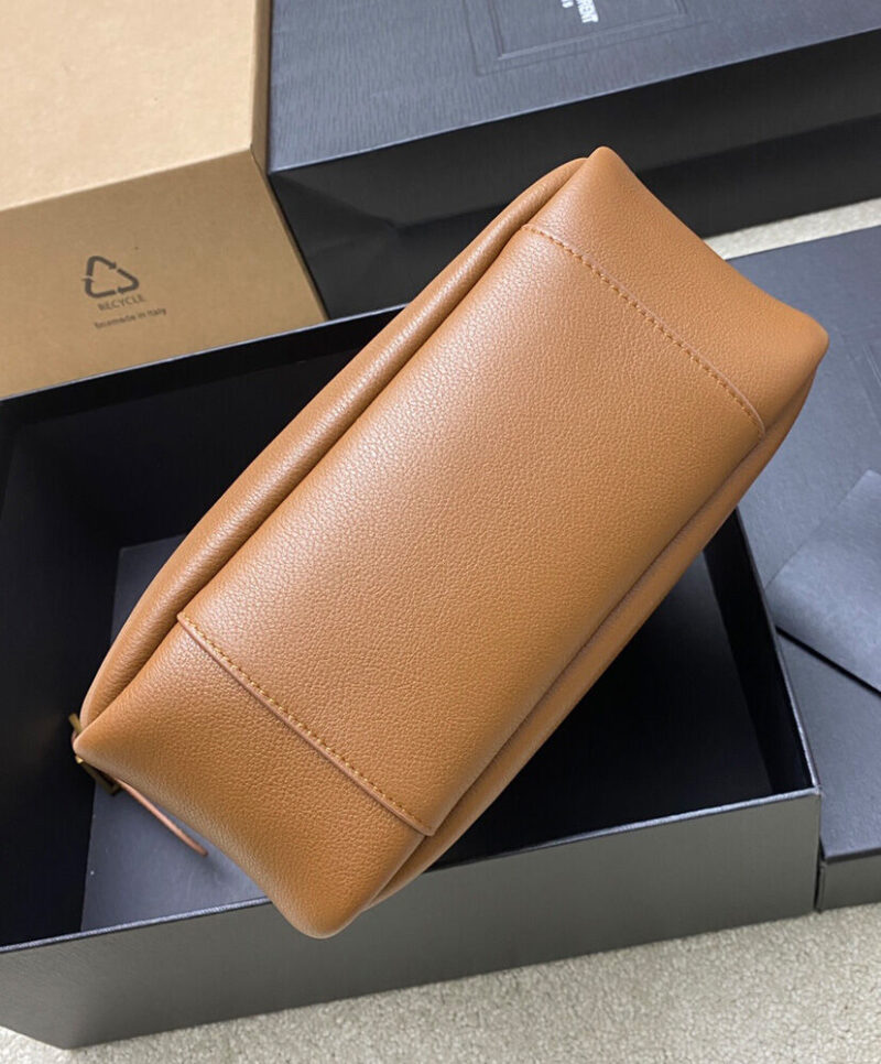 Saint Laurent Le 5 A 7 Supple Small In Grained Leather
